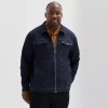 Shaquille O'neal Xlg Mens Denim Big And Tall Jacket In Blue