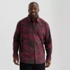 Shaquille O'neal Xlg Mens Long Sleeve Classic Fit Big And Tall Button-down Shirt In Multi