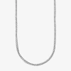 Shaquille O'neal Xlg Mens Stainless Steel 24 Inch Wheat Chain Necklace In Metallic