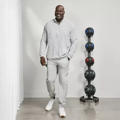 Shaquille O'neal Xlg Woven Mens Classic Fit Big And Tall Track Pant In Gray