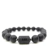 Shar Oke Men's Black / Silver Scorpio Zodiac Beaded Bracelet In Multi
