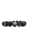 Shar Oke Men's Black / Silver Silver Obsidian Bracelet In Black