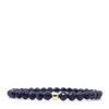 Shar Oke Men's Blue / Gold Blue Sapphire & 14k Solid Gold Bracelet In Blue
