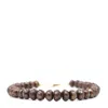 Shar Oke Men's Blue / Gold Faceted Brown Freshwater Pearl Beaded Bracelet