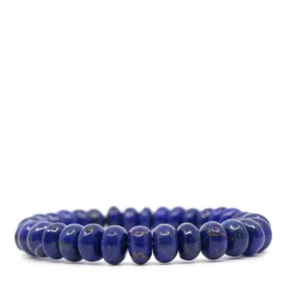 Shar Oke Men's Blue Lapis Lazuli Bracelet