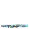 Shar Oke Men's Blue / Purple Sky Blue, Aqua & Purple Czech Picasso Beaded Bracelet In Multi