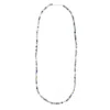 Shar Oke Men's Blue / Silver Blue Kyanite Beaded Necklace In Multi
