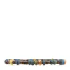 Shar Oke Men's Brown / Blue / Yellow Brown, Blue & Yellow Czech Picasso Beaded Bracelet