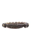 Shar Oke Men's Brown Smoky Quartz & Tibetan Agate Bracelet In Brown