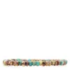 Shar Oke Men's Brown / Yellow Turquoise, Brown & Yellow Czech Picasso Beaded Bracelet In Multi