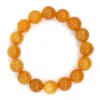 Shar Oke Men's Burmese Yellow Jade Bracelet In Orange