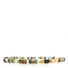 Shar Oke Men's Green / Blue / White White, Yellow & Teal Czech Picasso Beaded Bracelet In Multi