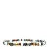 Shar Oke Men's Green / Brown Teal, Brown, Topaz & Sage Green Czech Picasso Beaded Bracelet In Multi