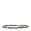 Shar Oke Men's Green Grey, Blue & Brown Czech Picasso Bracelet