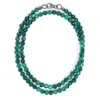Shar Oke Men's Green Malachite Wrap Beaded Bracelet In Green