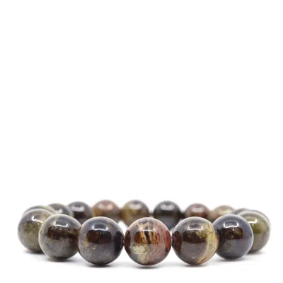 Shar Oke Men's Green / Neutrals Tsavorite Green Grossular Garnet Beaded Bracelet