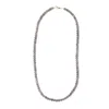 Shar Oke Men's Grey / Silver Labradorite Necklace
