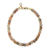Shar Oke Men's Neutrals 14k Gold Filled & Peach Moonstone Bracelet