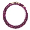 Shar Oke Men's Pink / Gold Ruby Wrap Bracelet