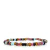 Shar Oke Men's Pink / Purple / Black Pink, Teal, Black & Topaz Czech Picasso Bracelet
