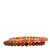 Shar Oke Men's Sunstone & Orange Garnet Bracelet In Orange