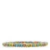 Shar Oke Men's Yellow, Green & Turquoise Czech Picasso Beaded Bracelet In Green