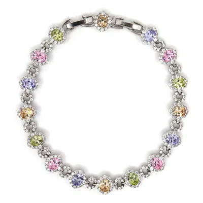 Shar Oke Women's Multicolored Cubic Zirconia Bracelet
