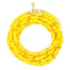 Shar Oke Women's Orange / Gold Yellow & Citrine Swarovski Wrap Beaded Bracelet In Gold