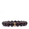 Shar Oke Women's Red / Gold Red Garnet & Pink Cubic Zirconia Bracelet
