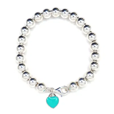 Shar Oke Women's Turquoise Charm & Sterling Silver Bracelet In White