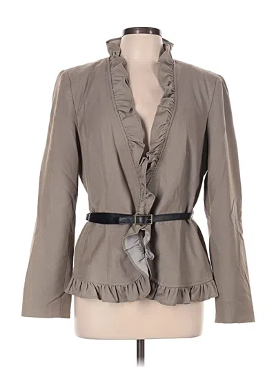 Pre-owned Sharagano Blazer Jacket In Gray