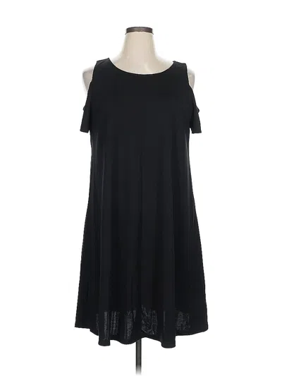 Pre-owned Sharagano Casual Dress In Black