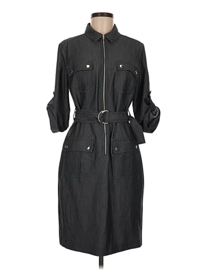 Pre-owned Sharagano Casual Dress In Black