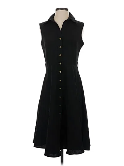 Pre-owned Sharagano Casual Dress In Black