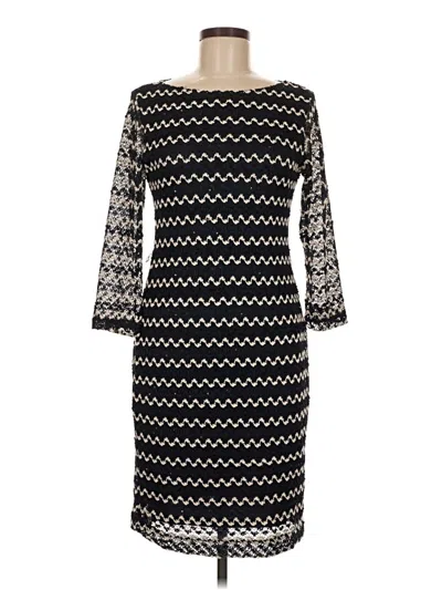 Pre-owned Sharagano Casual Dress In Black