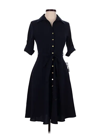 Pre-owned Sharagano Casual Dress In Black