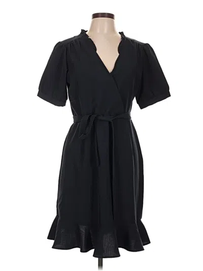 Pre-owned Sharagano Casual Dress In Black