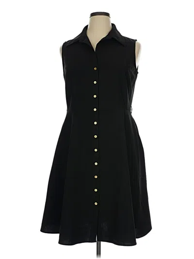 Pre-owned Sharagano Casual Dress In Black