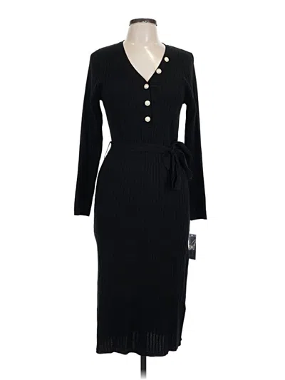 Pre-owned Sharagano Casual Dress In Black