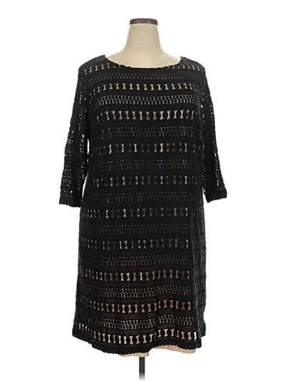 Pre-owned Sharagano Casual Dress In Black