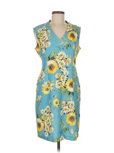 Pre-owned Sharagano Casual Dress In Blue