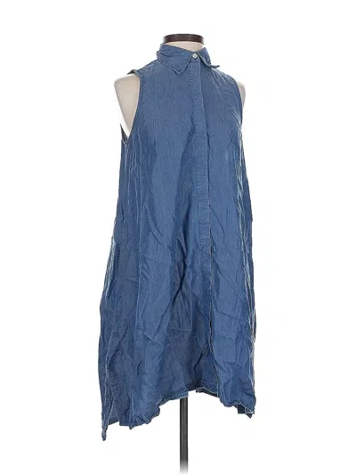 Pre-owned Sharagano Casual Dress In Blue