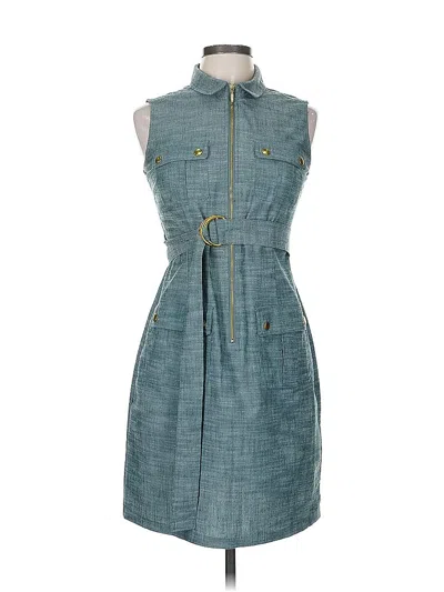 Pre-owned Sharagano Casual Dress In Blue