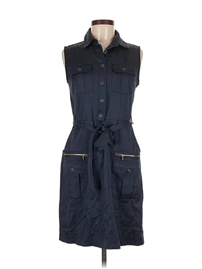 Pre-owned Sharagano Casual Dress In Blue