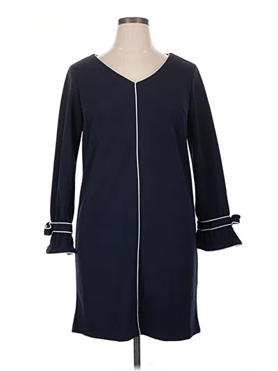 Pre-owned Sharagano Casual Dress In Blue