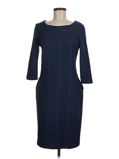 Pre-owned Sharagano Casual Dress In Blue