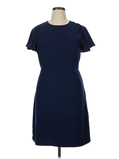 Pre-owned Sharagano Casual Dress In Blue