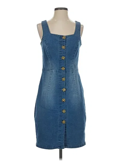 Pre-owned Sharagano Casual Dress In Blue