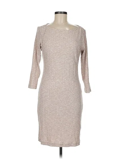 Pre-owned Sharagano Casual Dress In Brown