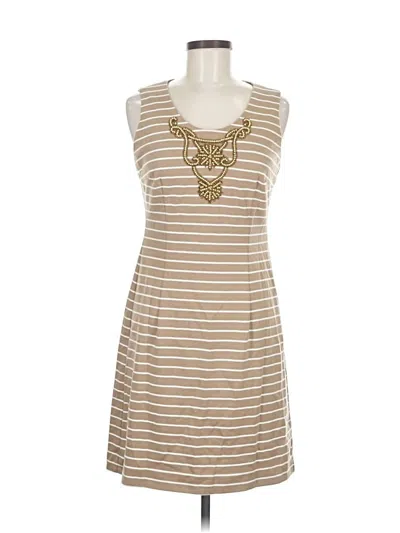 Pre-owned Sharagano Casual Dress In Brown